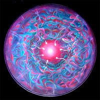 beginnings painting, transformational art, barbara upton's art, acrylic round painting