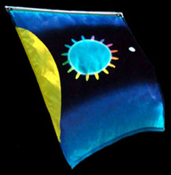 waking planet flag, world flag, world peace flag, world flags, peace flag